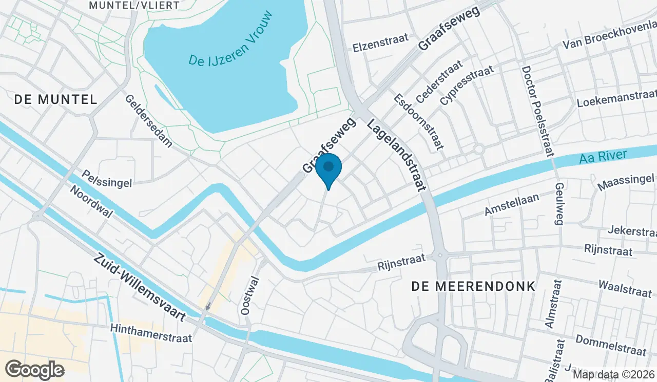 Kaart met de locatie van De Nieuwe Horizon aan de Dageraadsweg in Den Bosch
